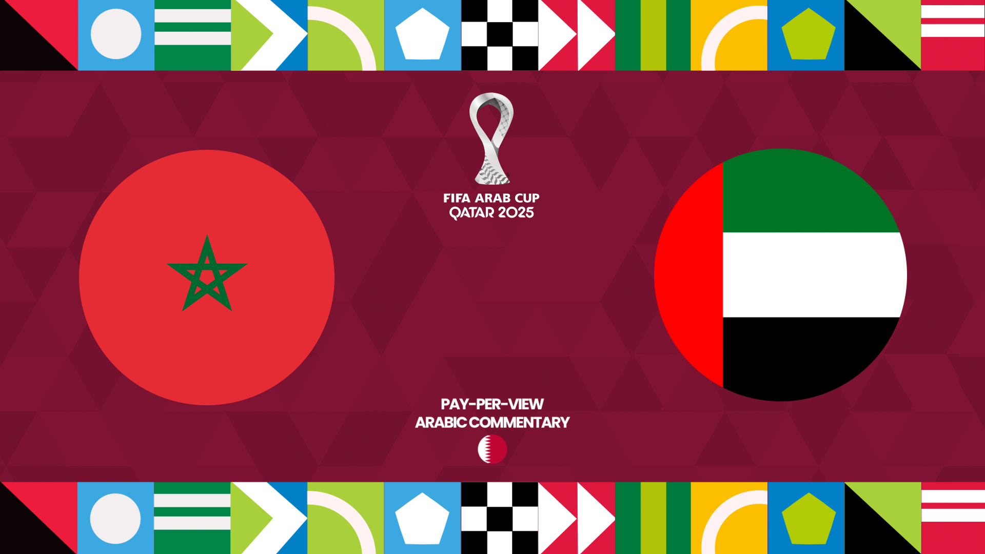 Morocco vs United Arab Emirates in Arabic (PPV)