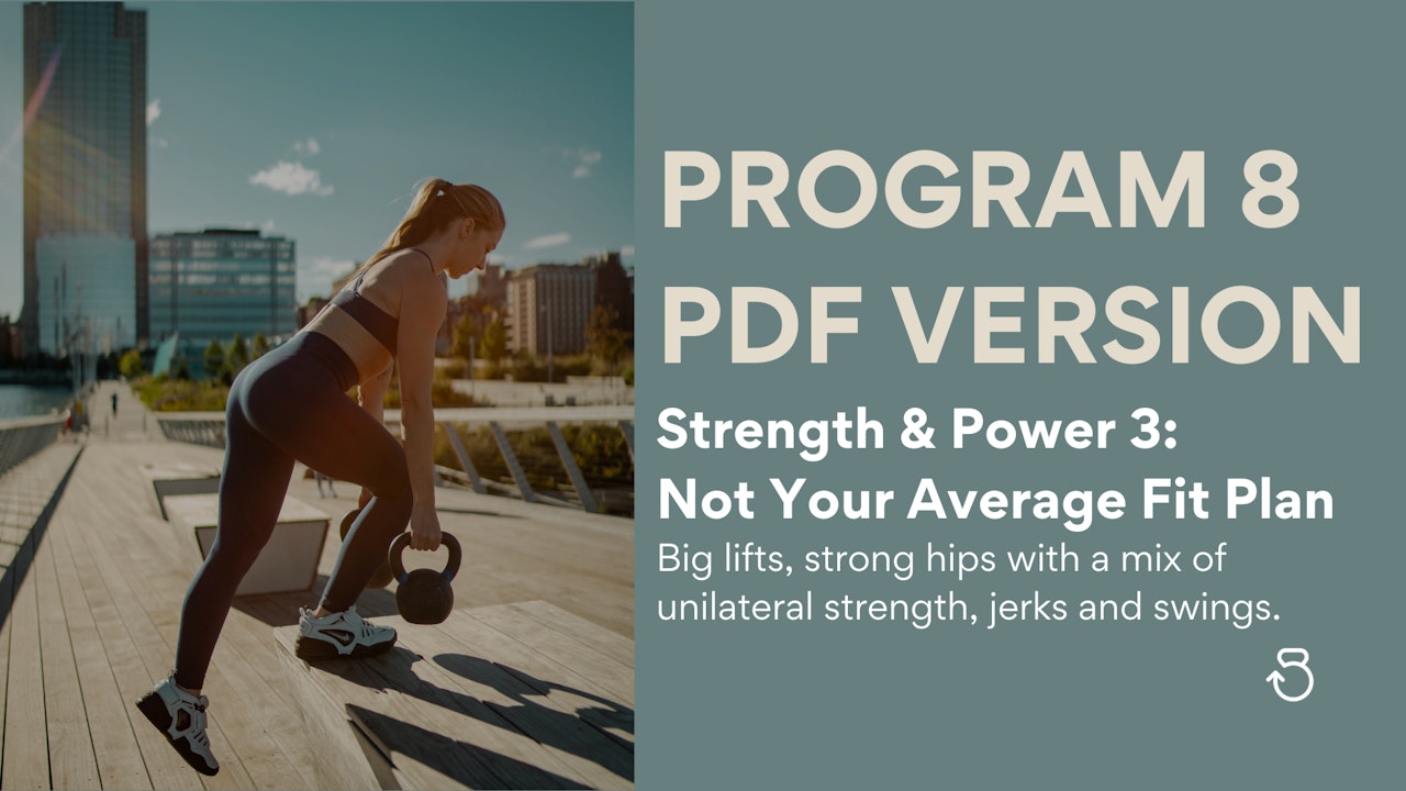 PDF Program: Strength & Power 3, Not Your Average Fit Plan (Program 8)