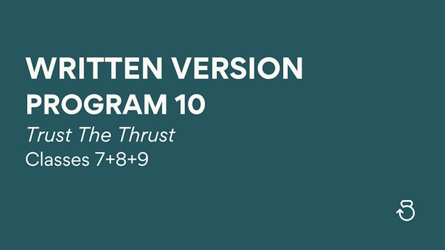 Written Version, PROGRAM 10, Trust The Thrust, Classes 7+8+9