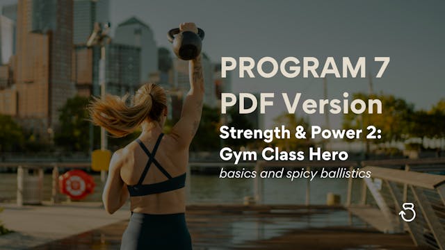 PDF Program: Strength & Power 2, Gym Class Hero (Program 7)