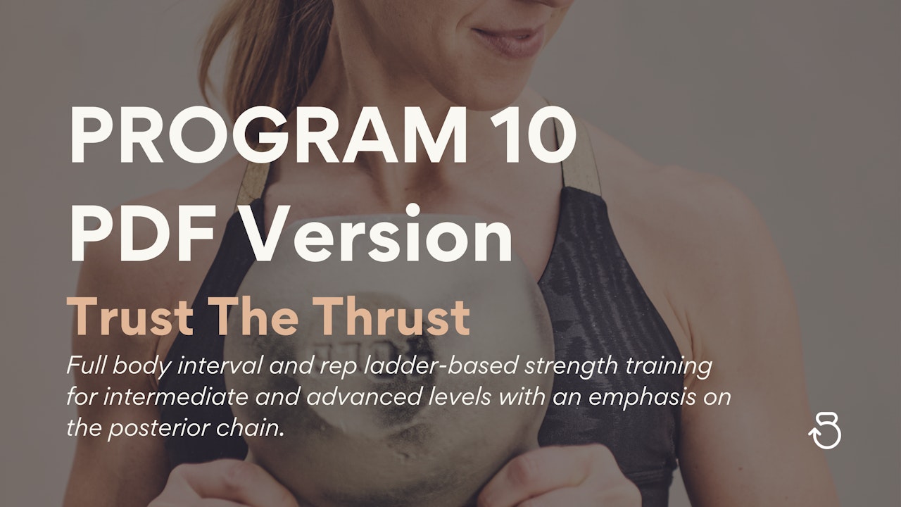 PDF Program: Trust The Thrust (Program 10)