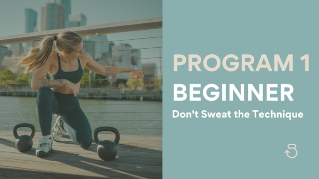 BEGINNER PROGRAM 1: Don't Sweat the Technique