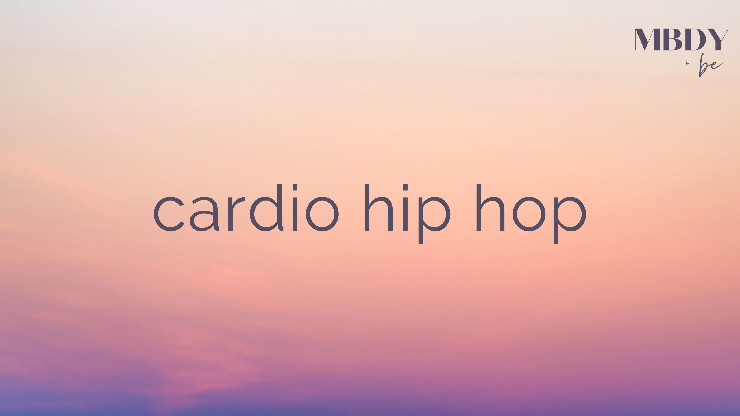 Cardio Hip Hop