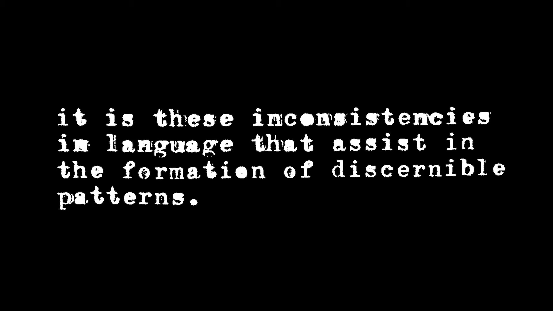 Verhalten - It Is These Inconsistencies In Language... 