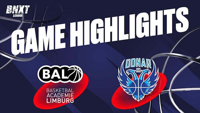 Basketbal Academie Limburg vs. Donar Groningen - Game Highlights