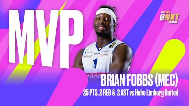betFIRST MVP of the Week // Brian FOBBS (Kangoeroes Basket Mechelen)