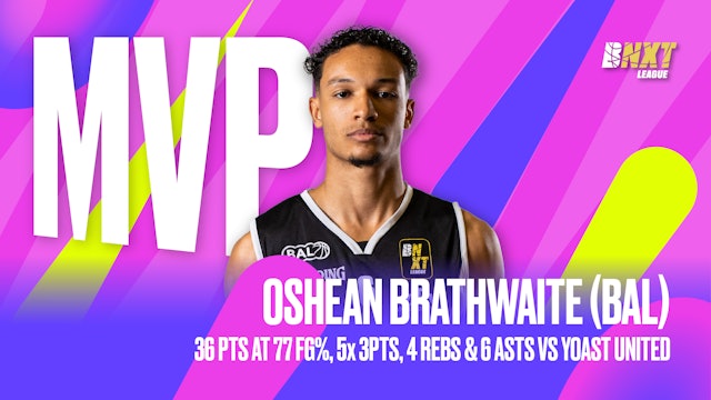BNXT MVP of the Week // Oshean BRATHWAITE (Basketbal Academie Limburg)