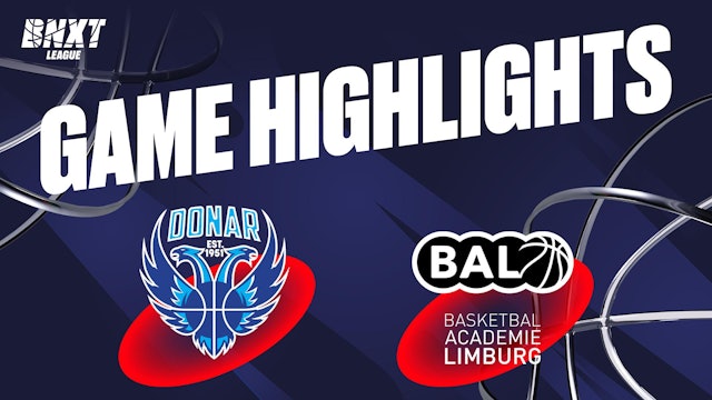 Donar Groningen vs. Basketbal Academie Limburg - Game Highlights