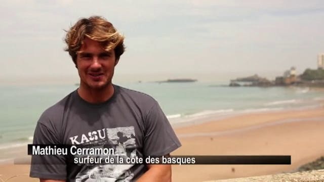 Mathieu Cerramon décrit la vague de la côte des basques