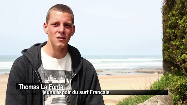 Thomas La Fonta decrit les vagues de l'Uhabia et des Embruns " Bidart "