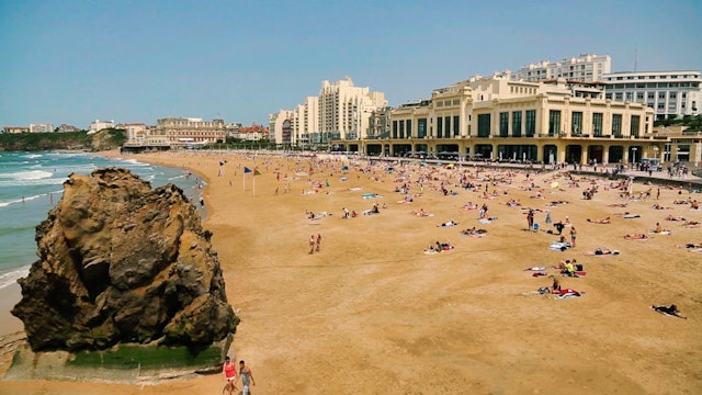 La Gande plage de Biarritz