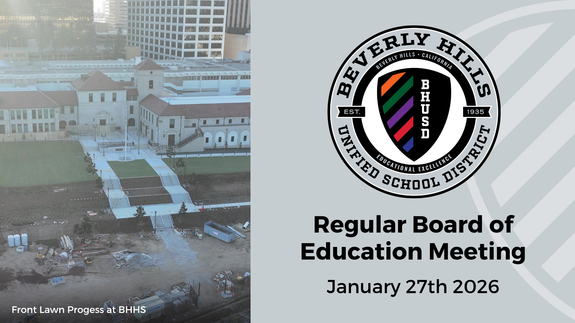 BHUSD Board of Education Meetings