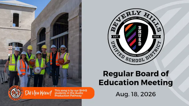 BHUSD Board of Education Regular Meet...