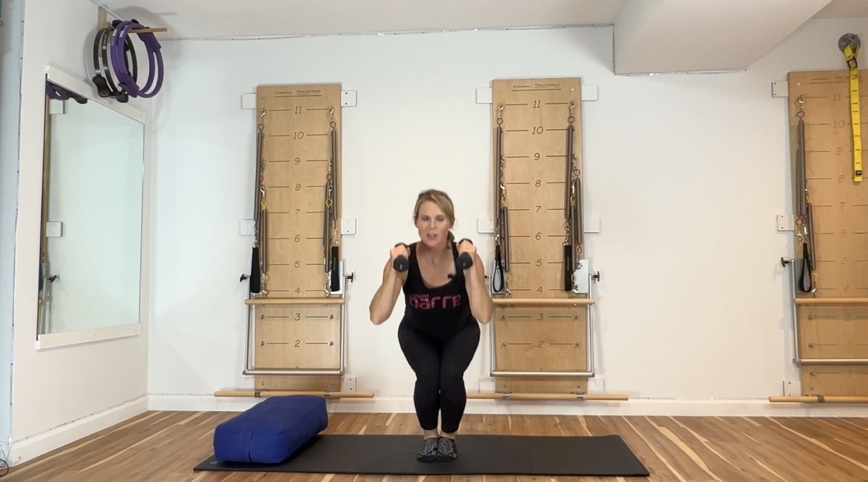 Barre Leg Strengthening & Arm Weights - 14 min