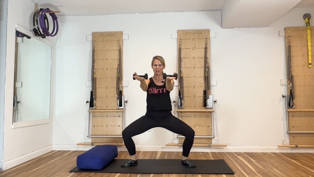 Barre Leg Strengthening & Arm Weights - 14 min