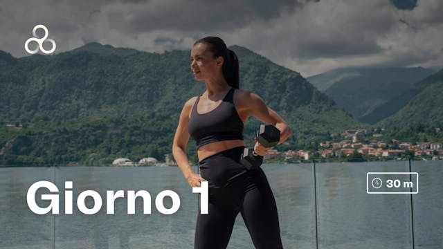 Giorno 1: Abs Workout (con manubri)