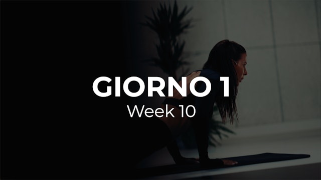 Week 10 - Giorno 1