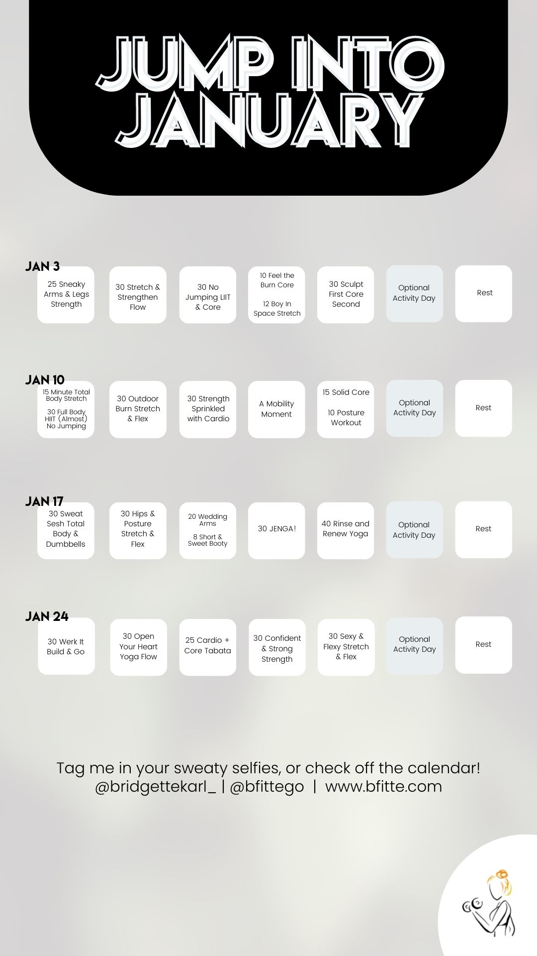 Jump Into January Calendar!