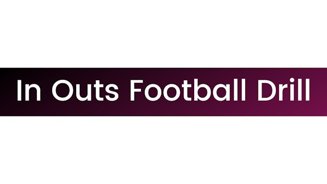 In Outs Football Drill