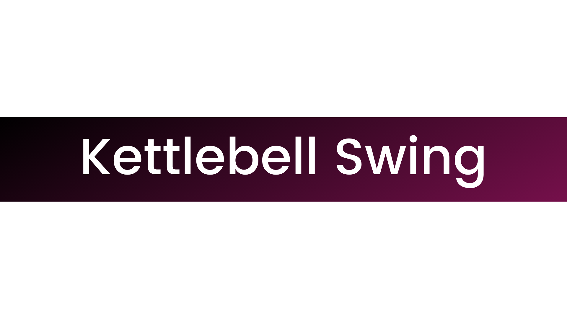 Kettlebell Swing