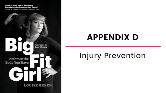 Appendix D: Injury Prevention