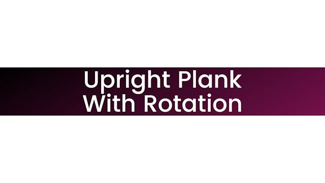 Upright Plank with Rotation