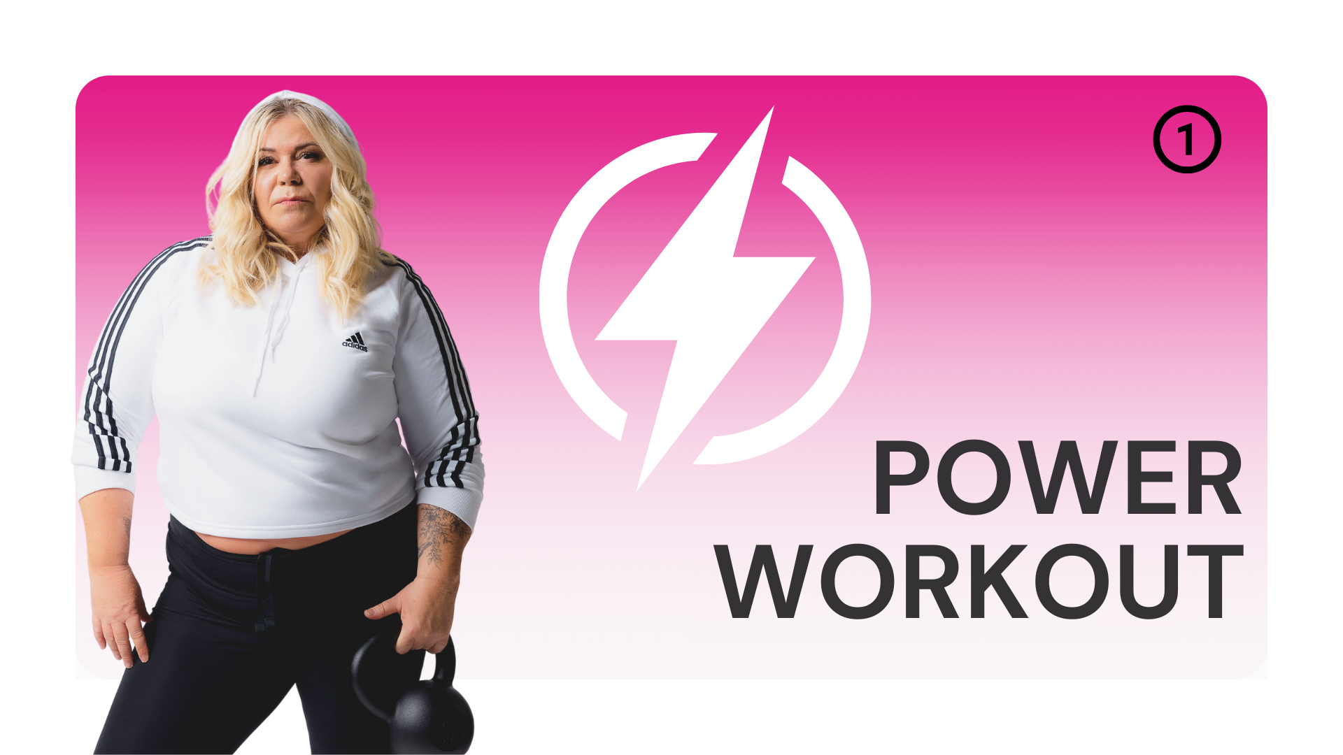 Power workout 14-min with weights. 