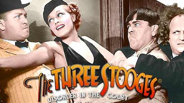 The Three Stooges in Disorder in the Court (Color)