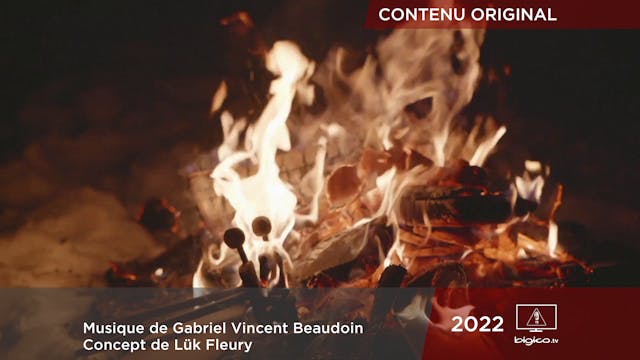 Chaleur du feu hivernal