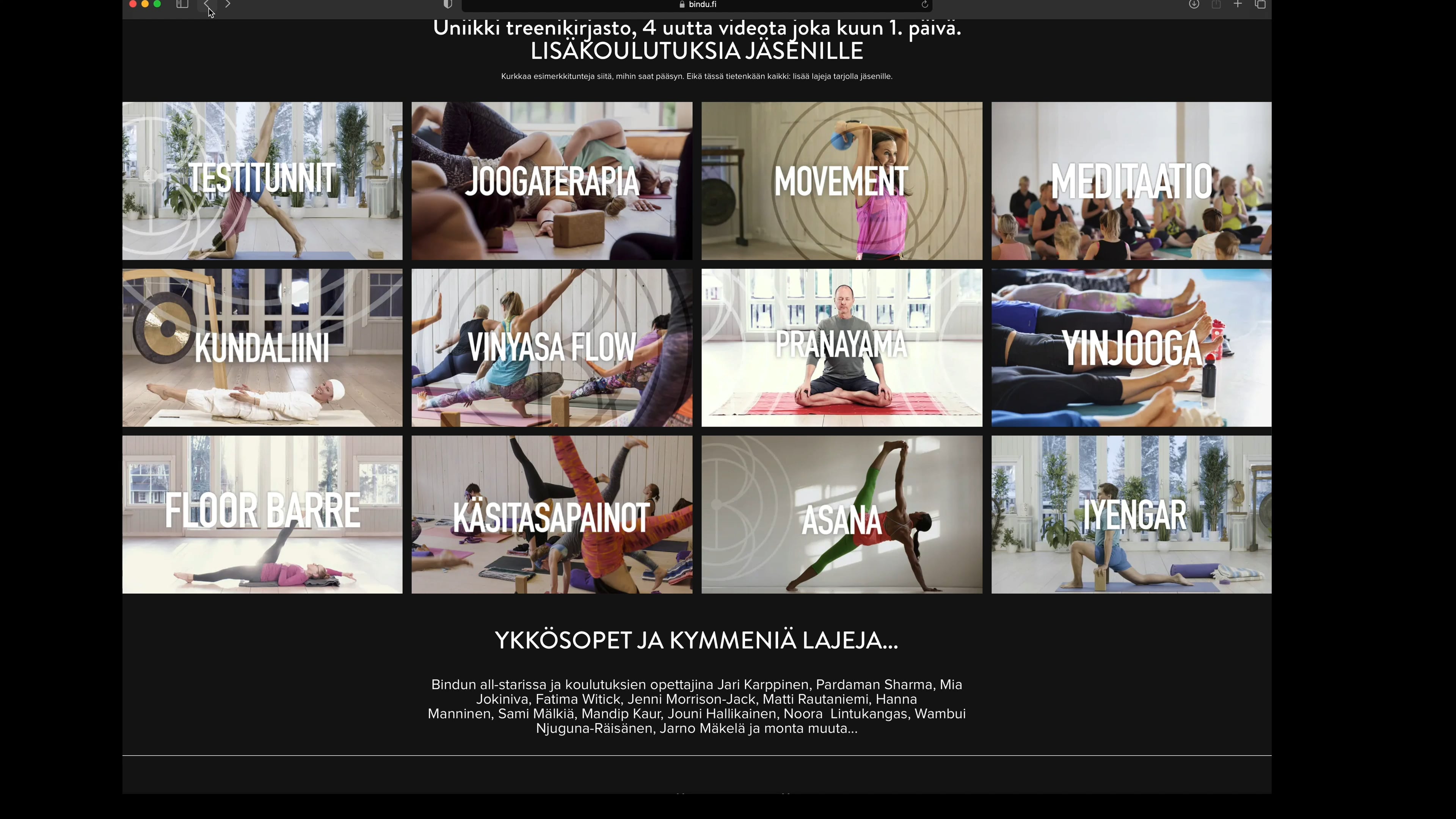 NÄIN KÄYTÄT bindu.fi -sivustoa