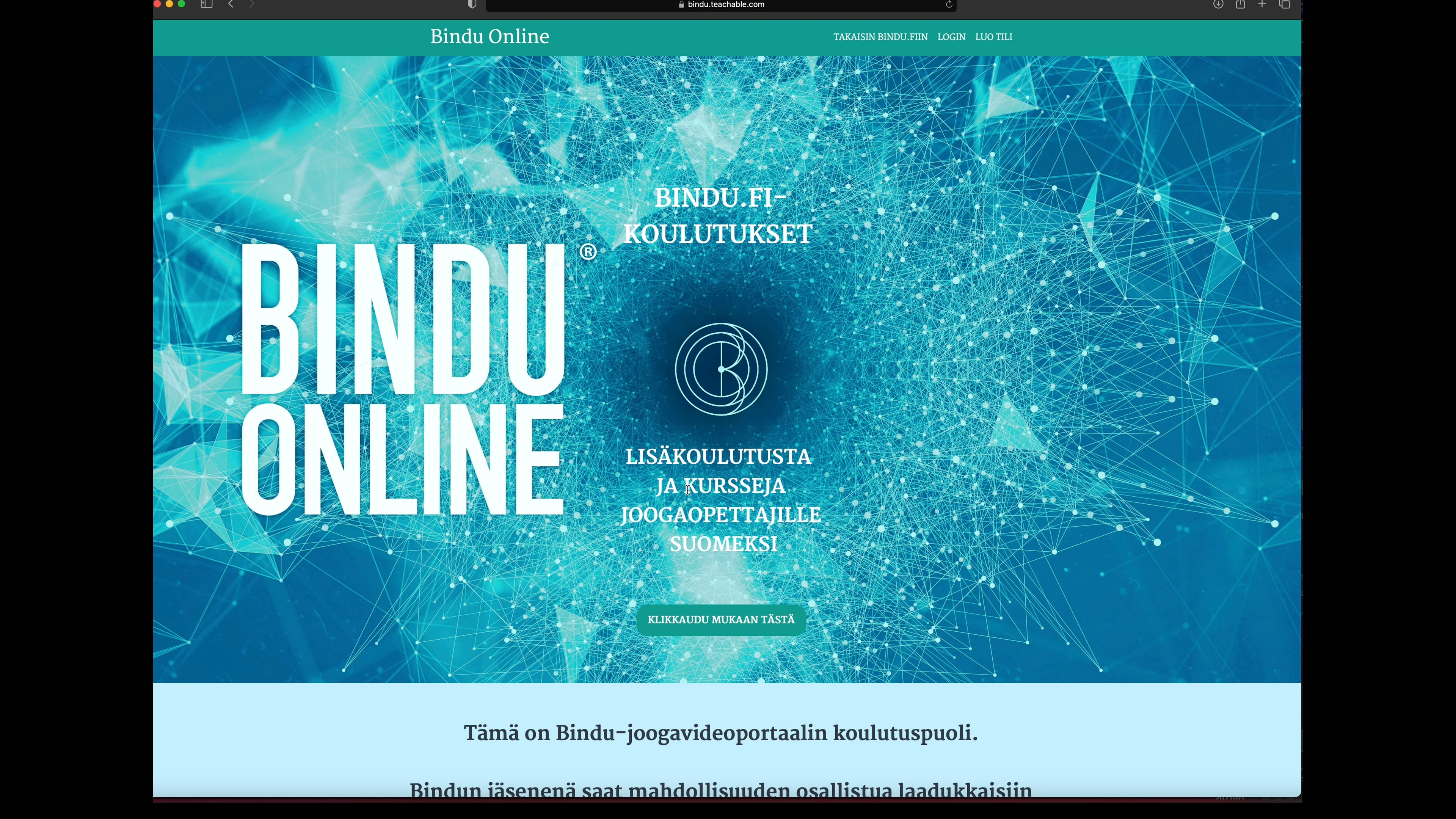 NÄIN KÄYTÄT Bindun koulutuksia