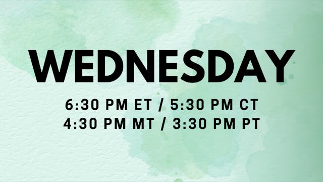Mar 11 | 6:30pm ET | Coping and Comfort