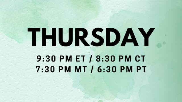 Sep 25 | 9:30pm ET | Coping and Comfort