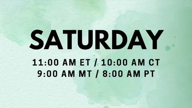 Oct 24 | 11:00am ET | Coping and Comfort