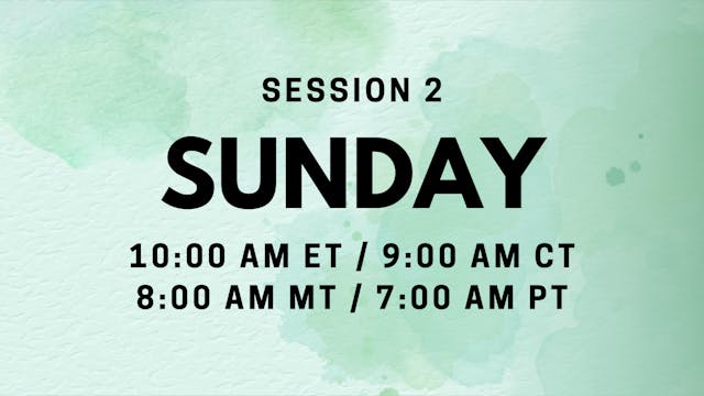 Oct 05 | 10:00am ET | Prenatal Education Bootcamp - Session 2