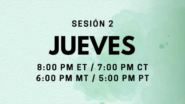 03 de septiembre | 8:00pm ET | Bootcamp Prenatal - Sesión 2