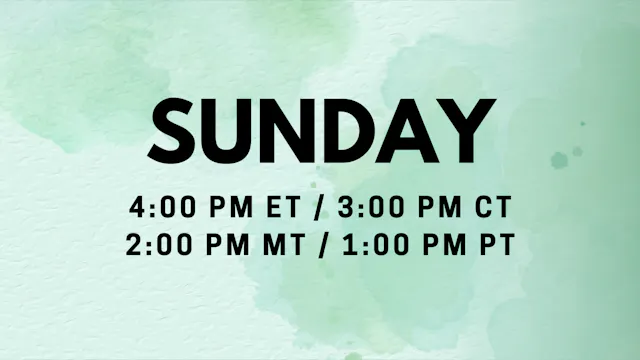 Sep 13 | 4:00pm ET | Coping and Comfort