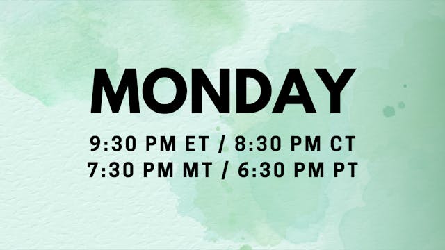 Mar 16 | 9:30pm ET | Coping and Comfort