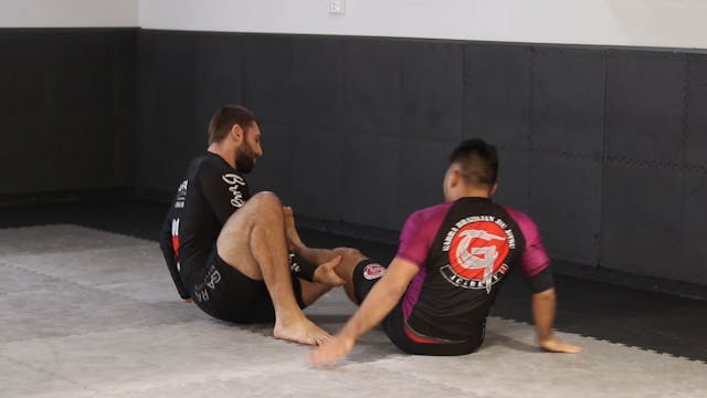 GRIPPING THE LEGS - SEATED OPEN GUARD...