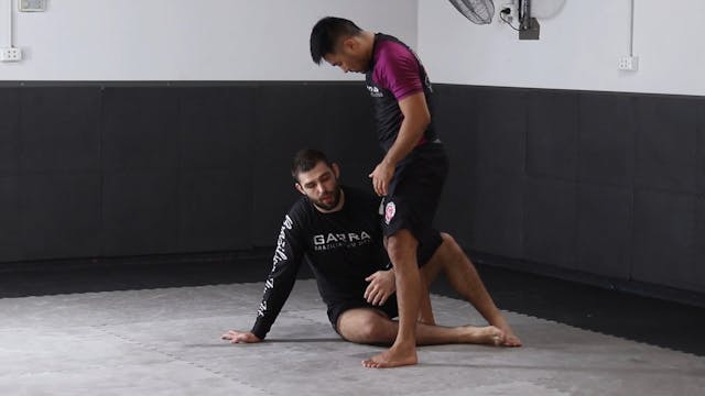 GRIPPING THE LEGS - SEATED OPEN GUARD...