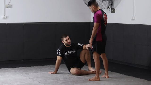 GRIPPING THE LEGS - SEATED OPEN GUARD...