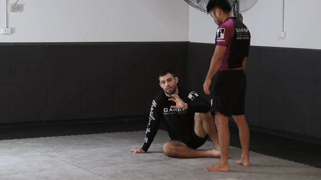 GRIPPING THE LEGS - SEATED OPEN GUARD...