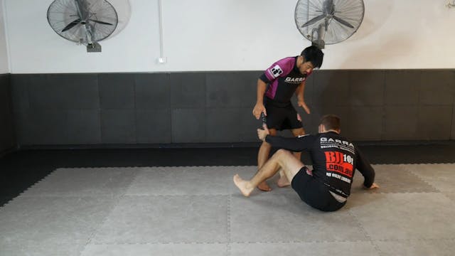 GRIPPING THE LEGS - SEATED OPEN GUARD...