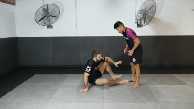 GRIPPING THE LEGS - SEATED GUARD - GR...