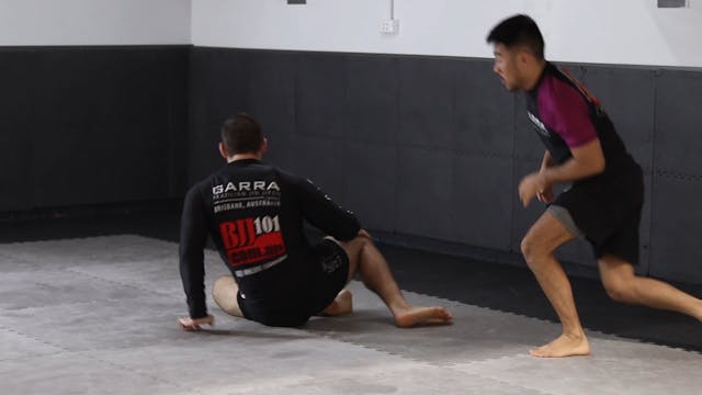 GRIPPING THE LEGS - SEATED OPEN GUARD...