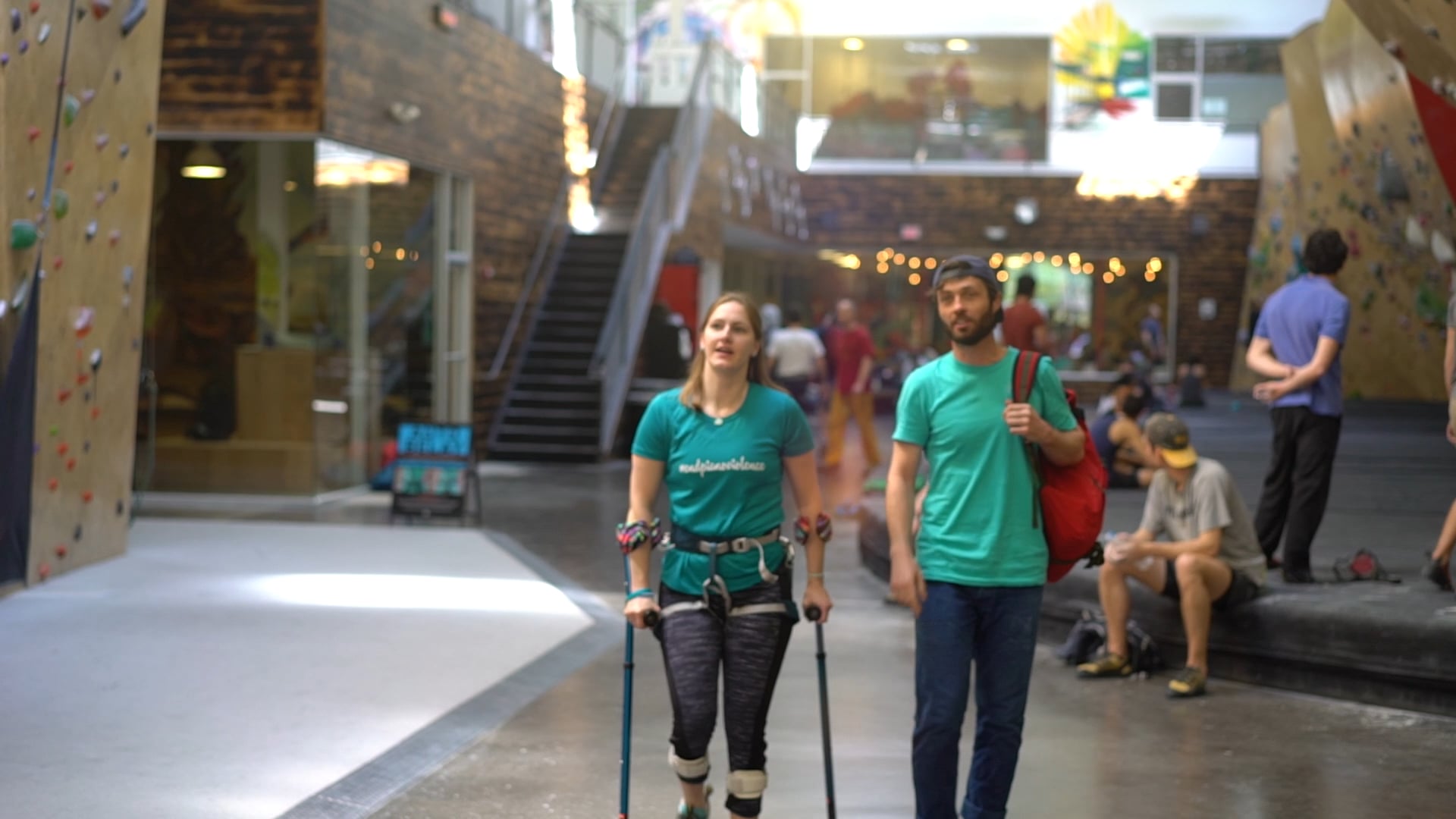 Meredith Koch, Adaptive Climber at BKB Somerville
