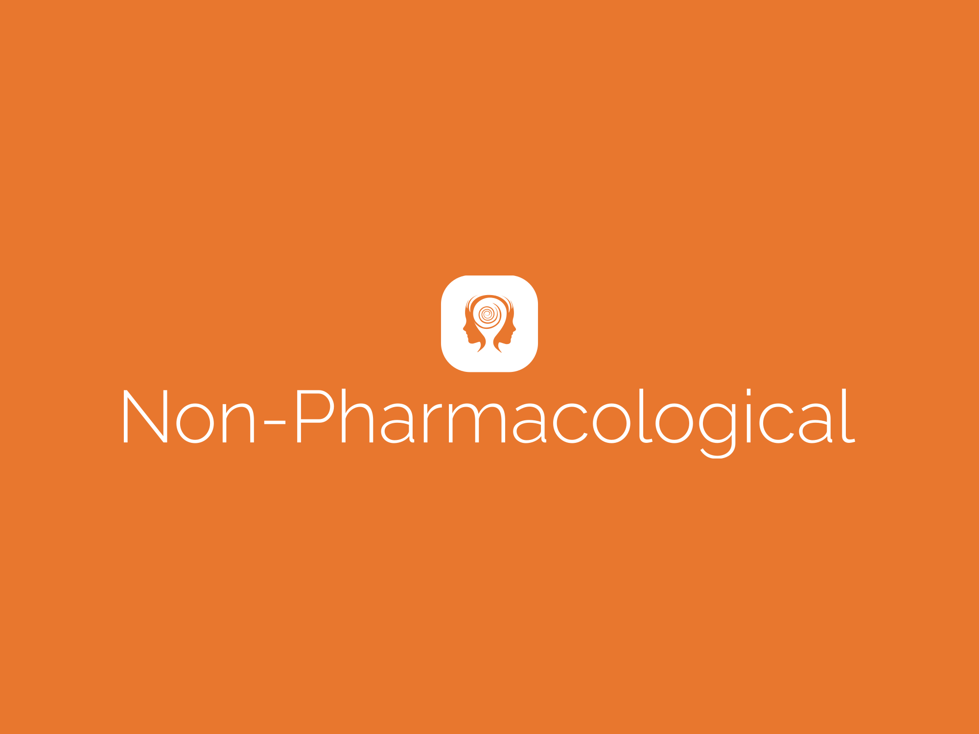Nonpharmacological Treatment
