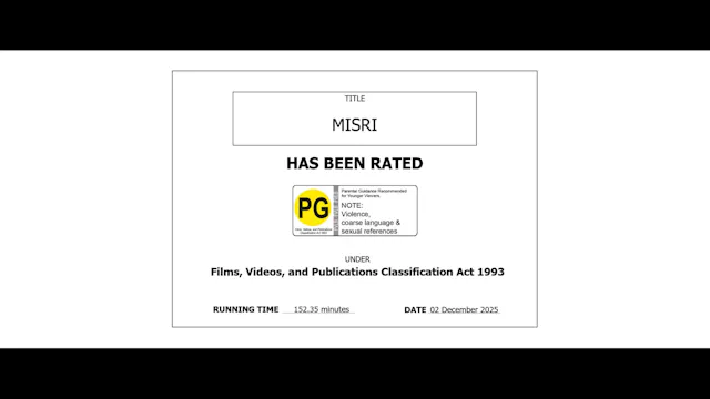 Misri (4K)-NZ Censor Certificate