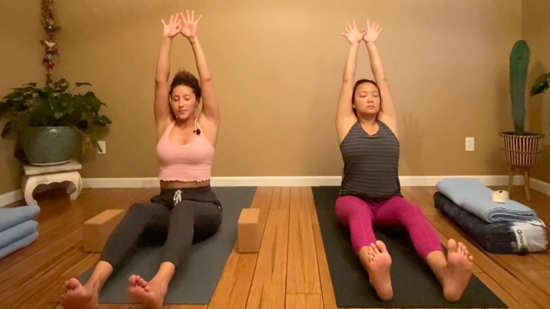 Twisting with Carisa and Krystal