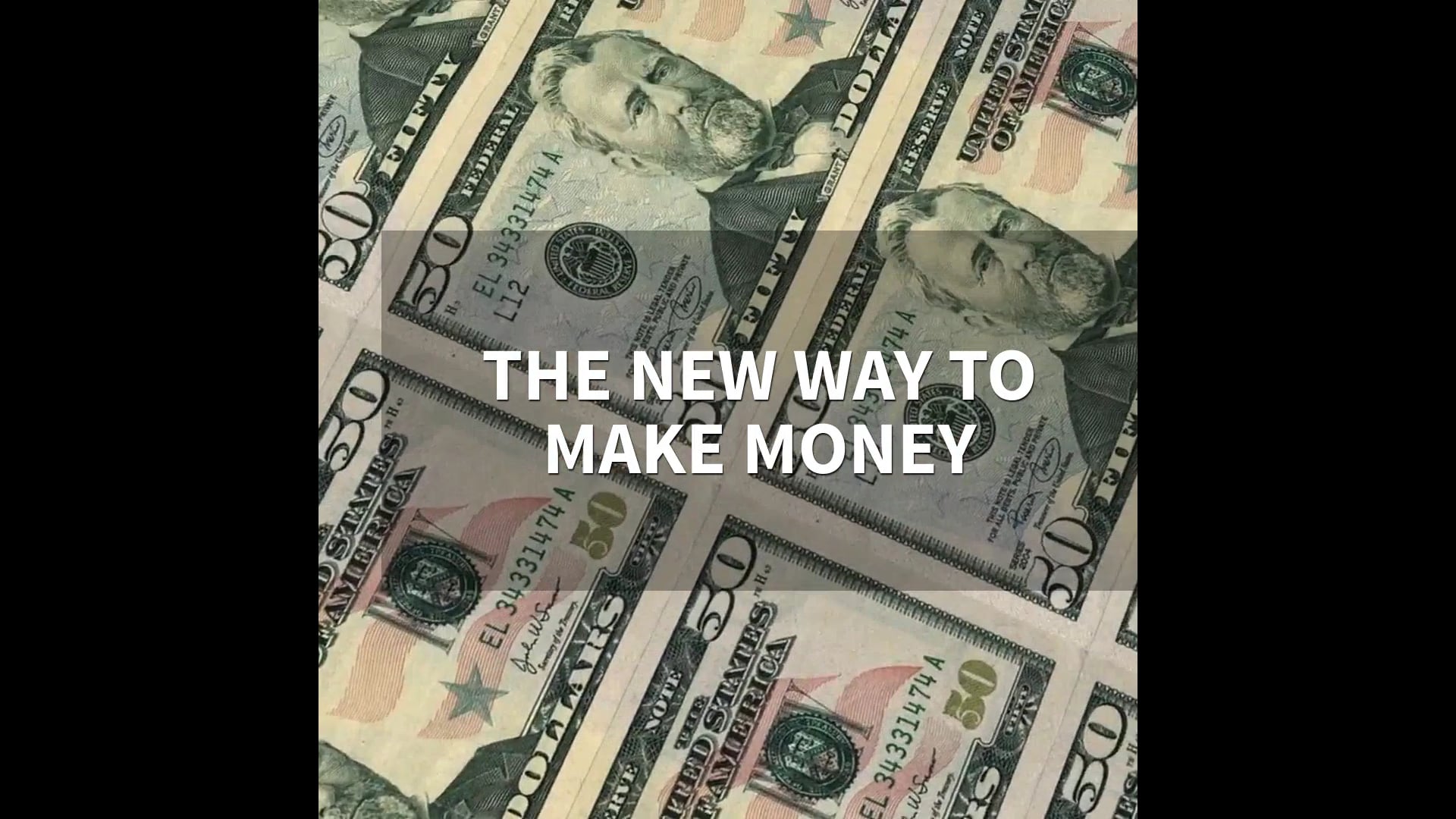 NEW WAY TO MAKE MONEY